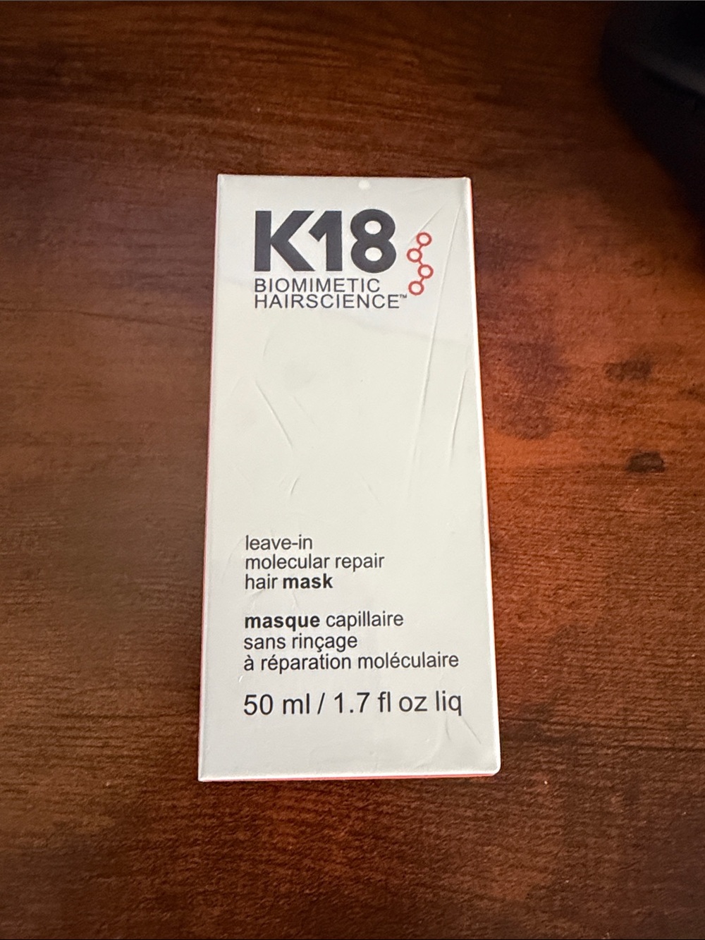 K18 Biomimetic Hairscience Leave-In Molecular Repair Hair Mask - White